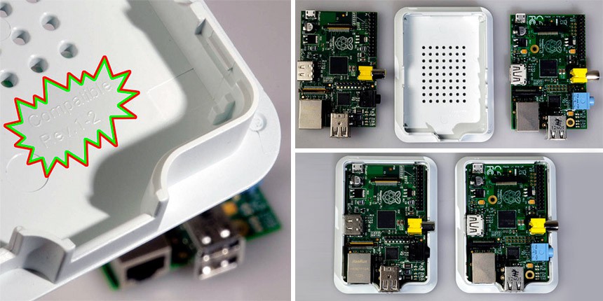 TEK-BERRY: Contenitore per Raspberry PI Rev1 e Rev2